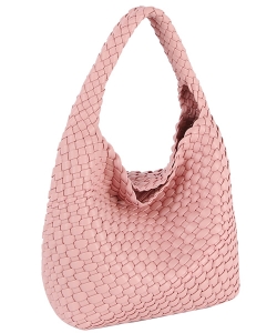 Fashion Woven Shoulder Bag Satchel CQF015 BLUSH